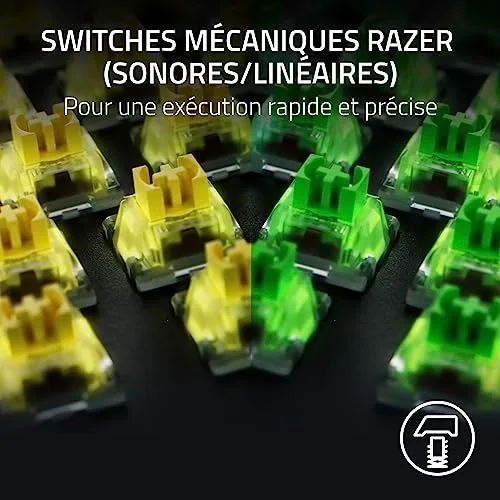 Razer BlackWidow V4 X Yellow FR - vue 2