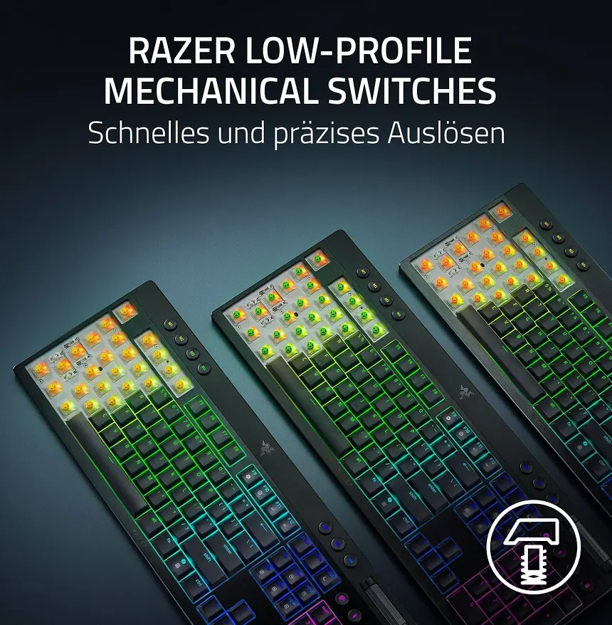 Razer BlackWidow V4 Low-Profile Hyperspeed RGB - vue 2