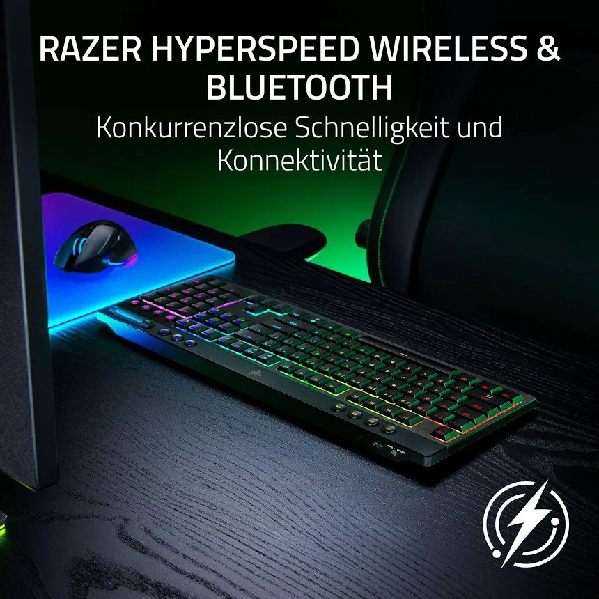 Razer BlackWidow V4 Low-Profile Hyperspeed RGB - vue 3