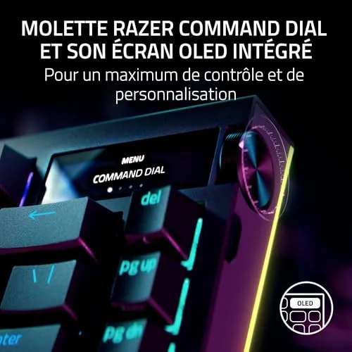 Razer BlackWidow V4 Pro 75% RGB sans fil Hot-Swap - vue 6