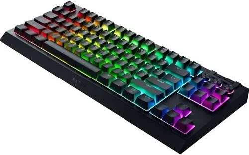 Razer BlackWidow V4 Tenkeyless HyperSpeed Noir - vue 3