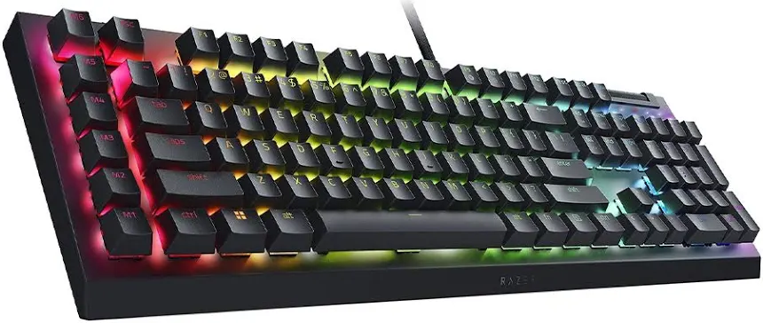 Razer BlackWidow V4 X Razer Green Noir - vue 2