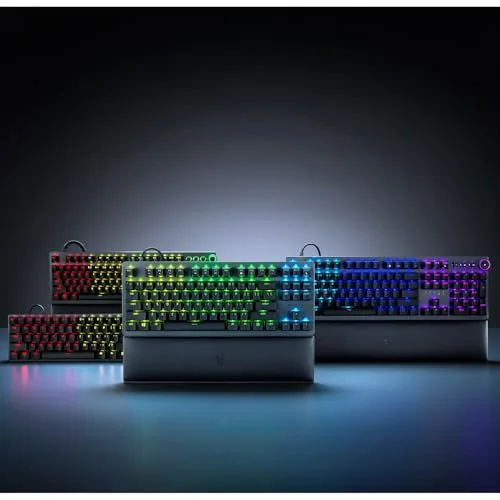 Razer Huntsman V2 Purple Switch clavier gaming optique AZERTY - vue 8