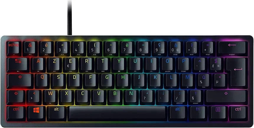 Razer Huntsman Mini 60% Purple - vue 1