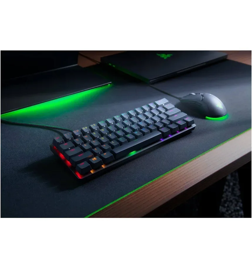 Razer Huntsman Mini Switch optique sonore Violet RGB - vue 2