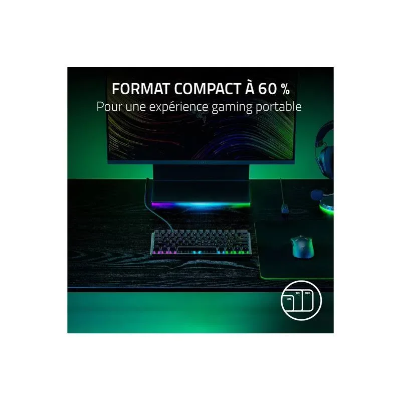 Razer Huntsman V3 Pro Mini Noir - vue 5