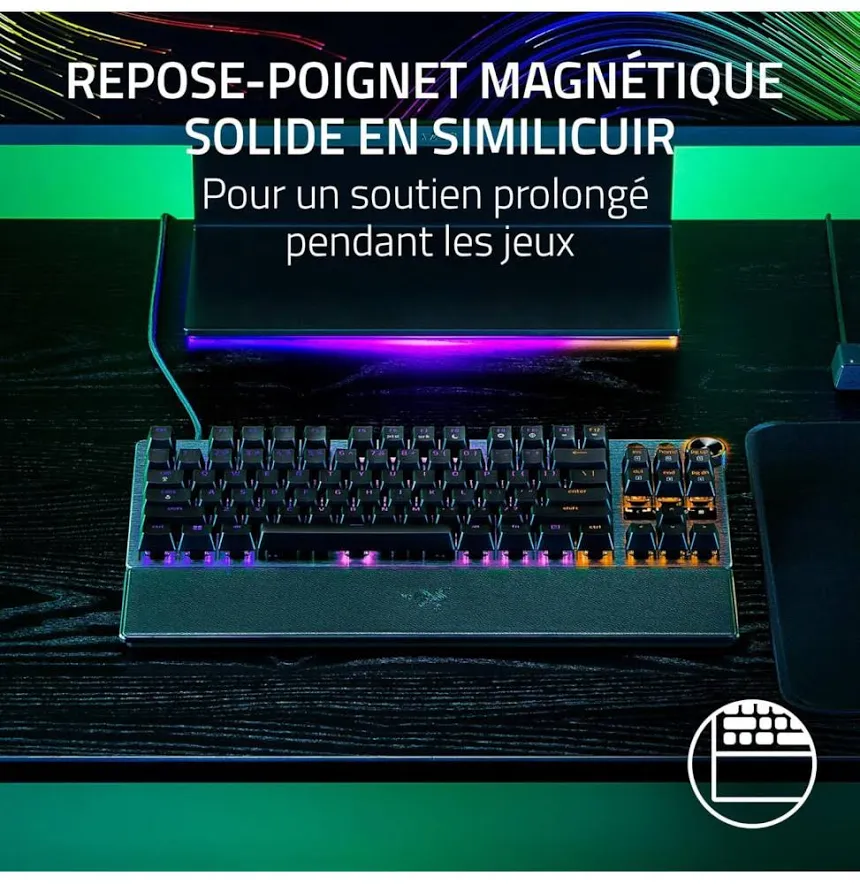 Razer Huntsman V3 Pro TKL Noir - vue 2