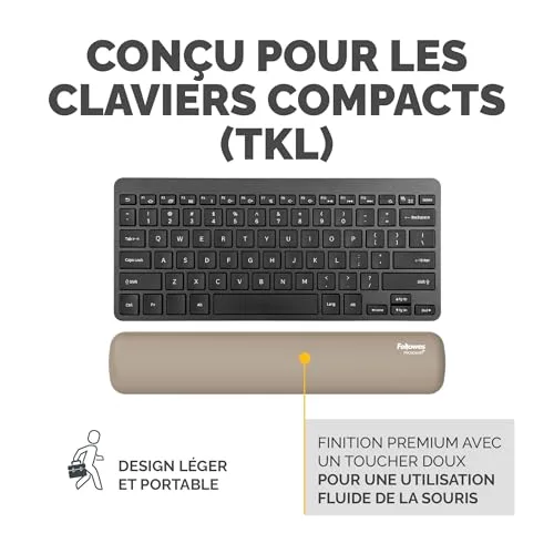 Fellowes Breyta Repose-poignet TKL compact Sable - vue 8