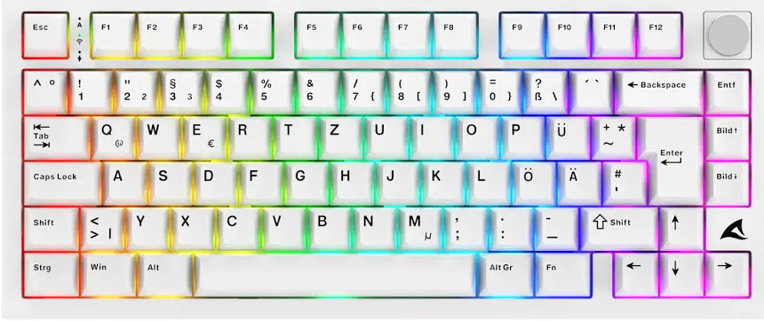 ROCCAT SKILLER SGK55W RGB Blanc - vue 3