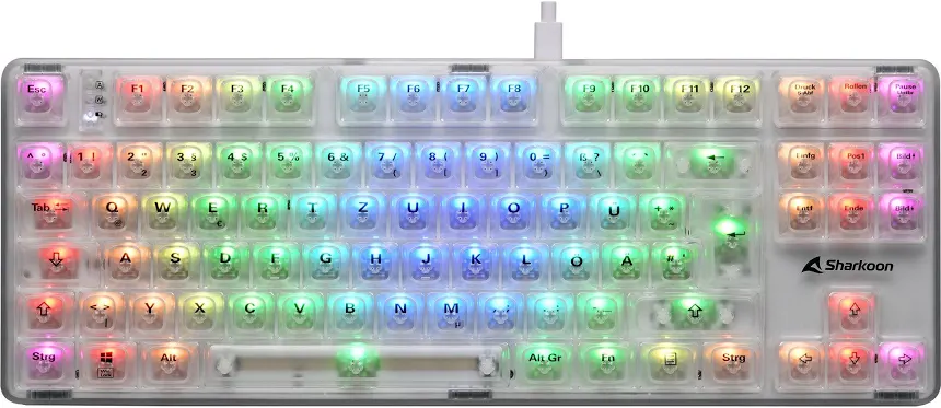 Sharkoon Cristal RGB Transparent - vue 2