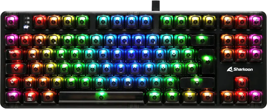 Sharkoon Crystal Shark RGB Noir - vue 2