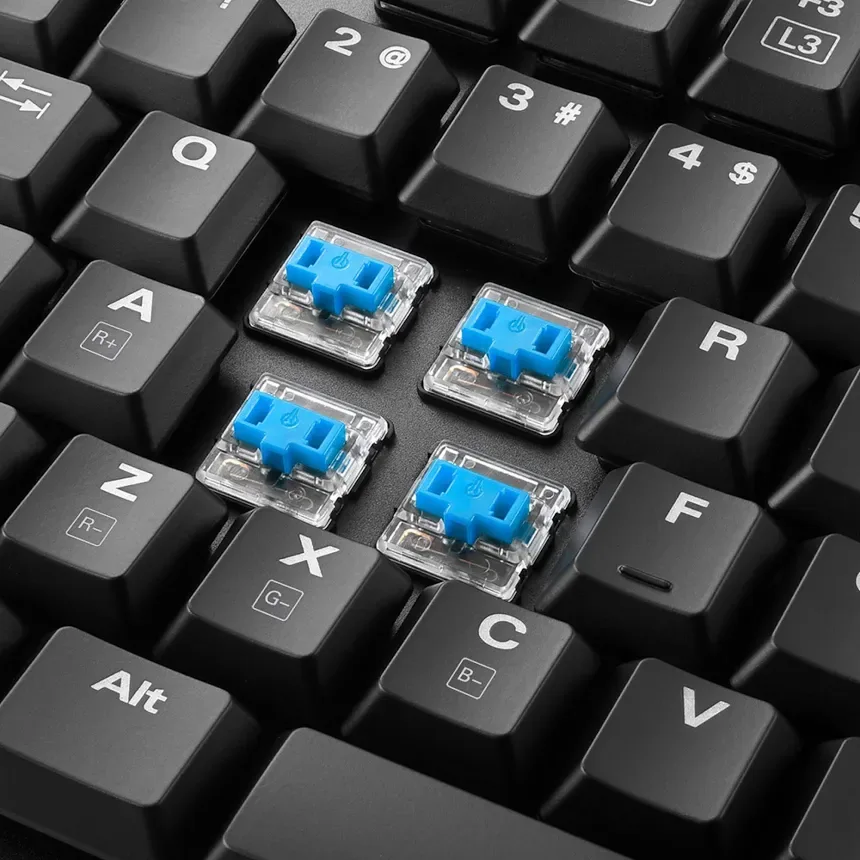 Sharkoon PureWriter RGB Bleu - vue 4