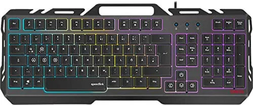 Speedlink Clavier Gaming Metal ORIOS RGB - vue 4