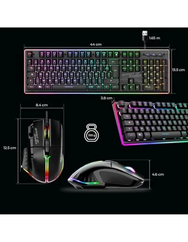 Spirit of Gamer Ultimate 600 Pack Clavier Souris Gaming Filaire RGB - vue 2