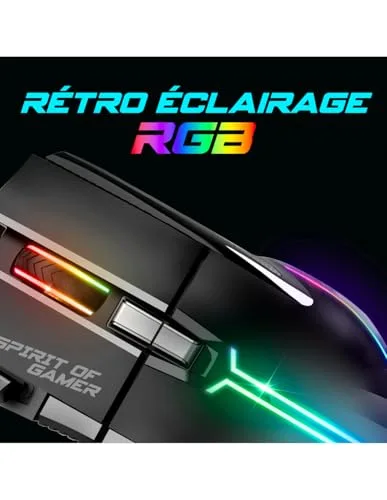 Spirit of Gamer Ultimate 600 Pack Clavier Souris Gaming Filaire RGB - vue 3