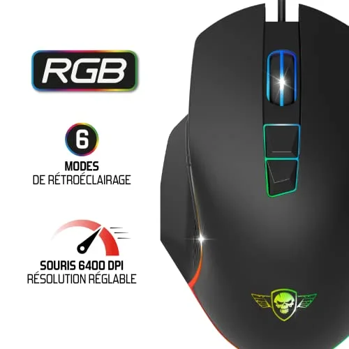 Spirit of Gamer PRO-MKH5 Pack Gaming 4 en 1 RGB AZERTY - vue 5