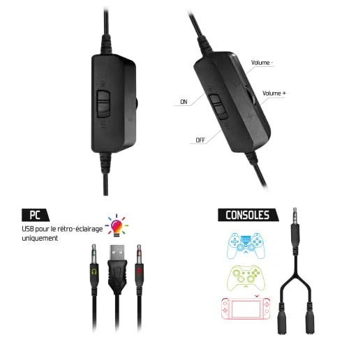 Spirit of Gamer PRO-MKH5 Pack Gaming 4 en 1 RGB AZERTY - vue 8