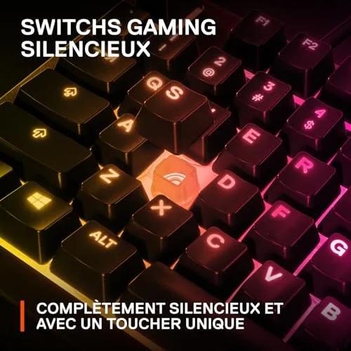 SteelSeries Apex 3 TKL FR Clavier Gaming Membrane AZERTY RVB 10 Zones - vue 4