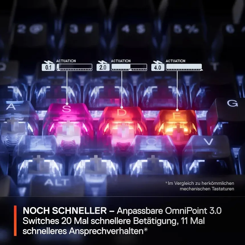 SteelSeries Apex Pro TKL Gen 3 Noir - vue 3