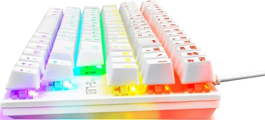 The G-Lab Keyz Mercury TKL Blanc - vue 3