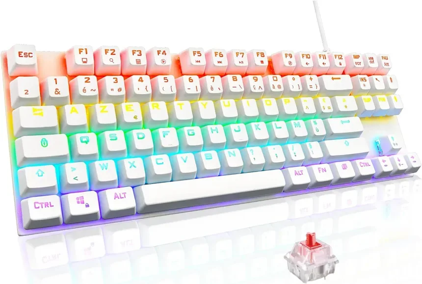 The G-Lab Keyz Mercury TKL Blanc - vue 1