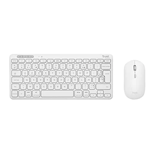 Trust Lyra Pack clavier-souris sans fil Bluetooth AZERTY
