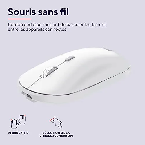 Trust Lyra Pack clavier-souris sans fil Bluetooth AZERTY - vue 7