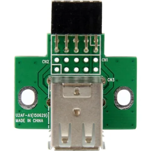 Adaptateur USB 2.0 interne - STARTECH - 2x USB A vers connecteur carte mère - F/F - 1 x IDC Femelle - 2 x Type A - vue 5