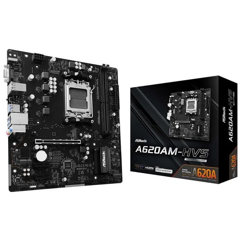 ASRock A620AM-HVS A620 Micro-ATX40 