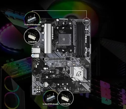 ASRock B550 Phantom Gaming 4 - vue 4
