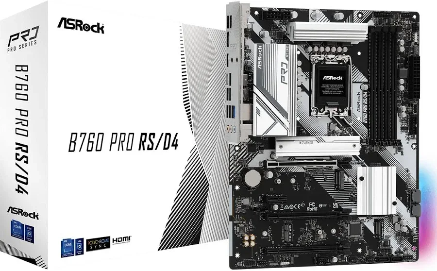 ASRock B760 Pro RS/D4 Intel B760 ATX image 1