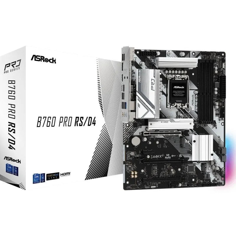 ASRock B760 Pro RS/D4 Intel B760 ATX