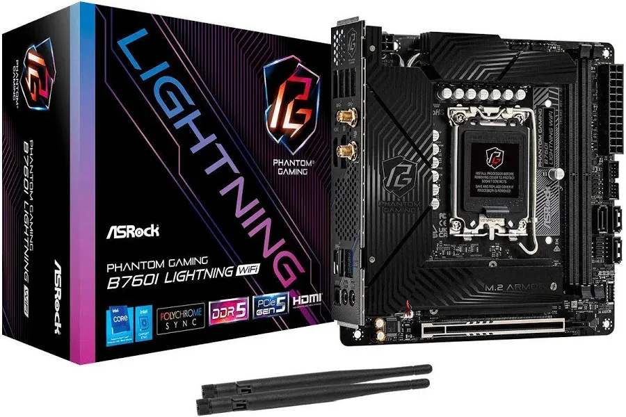 ASRock B760I  Mini ITX Phantom Gaming Lightning WiFi image 4