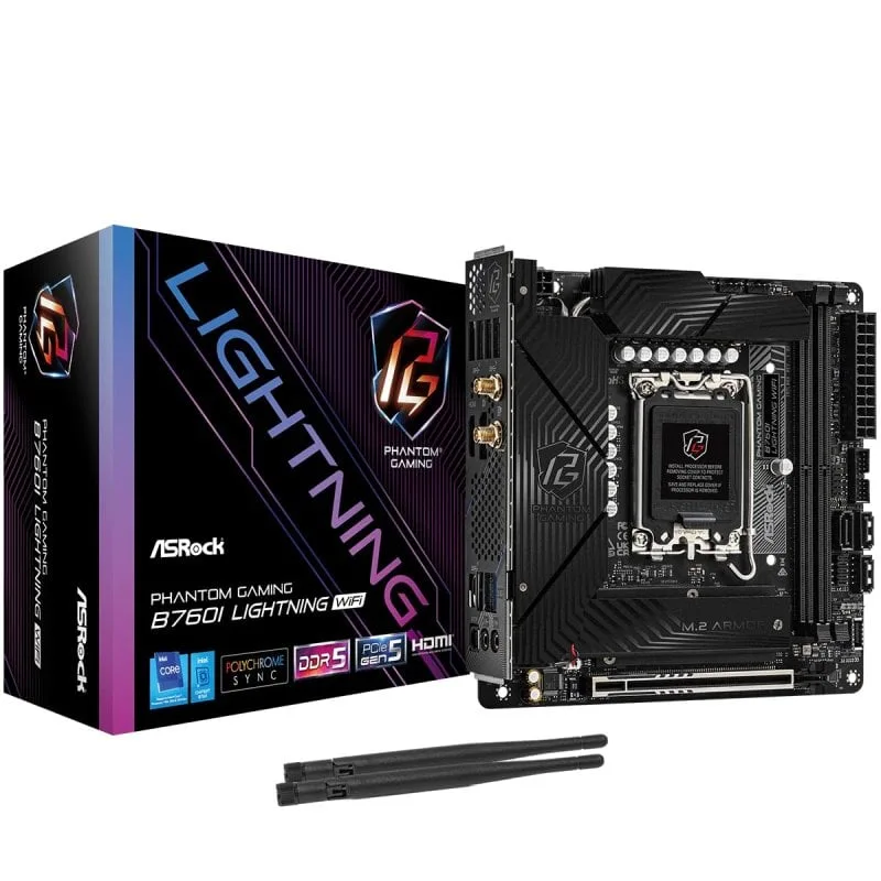 ASRock B760I  Mini ITX Phantom Gaming Lightning WiFi 