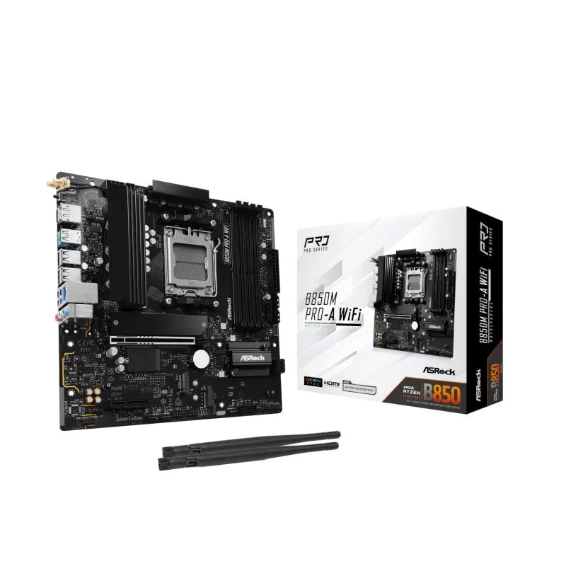 ASRock B850M Pro-A Micro ATX WiFi 256 Go 