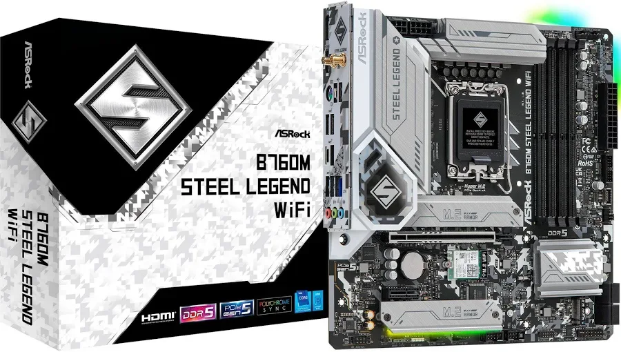 ASRock Intel B760  Micro ATX WiFi 6 image 2