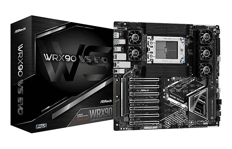 ASRock WRX90 Chipset WRX90sTR5 E-ATX WRX90 WS EVO 40 image 1
