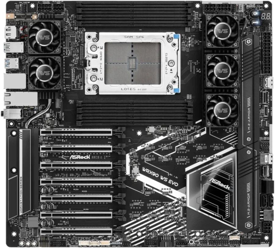 ASRock WRX90 Chipset WRX90sTR5 E-ATX WRX90 WS EVO 40 image 3