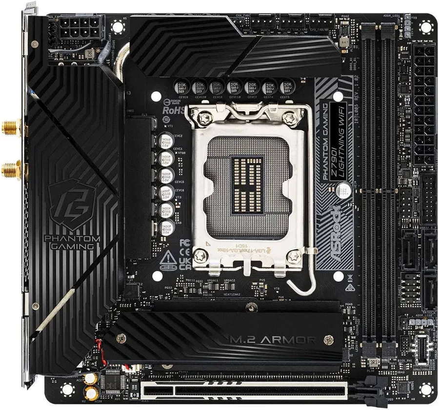 ASRock Z790I Intel Z790  Mini ITX Phantom Gaming Lightning WiFiRGB image 2