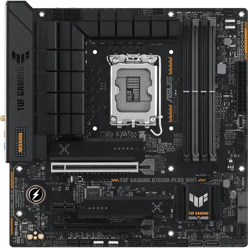 ASUS B760M-PLUS Intel micro ATX image 1