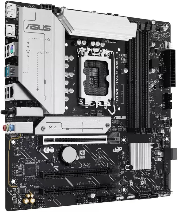 ASUS PRIME B760M-A WIFI II Intel B760 LGA1700 Micro ATX WiFi 6E image 1