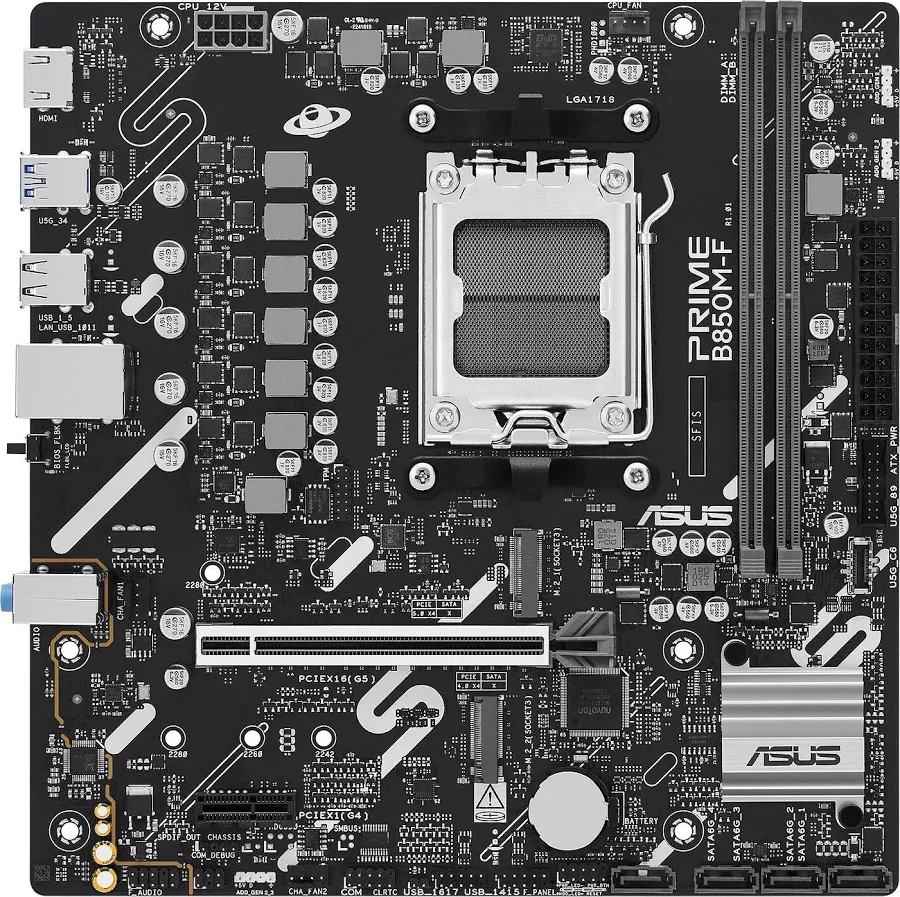 ASUS PRIME B850M-F B850 Micro ATX image 2