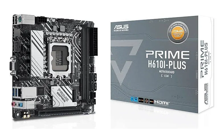 ASUS PRIME H610I-PLUS-CSM Intel H610  mini ITX image 1