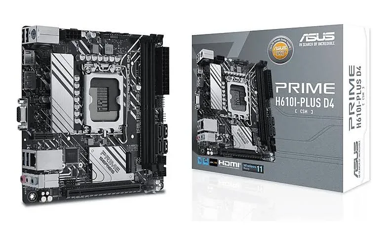 ASUS PRIME H610I-PLUS D4-CSM Intel H610 mini-ITX image 1
