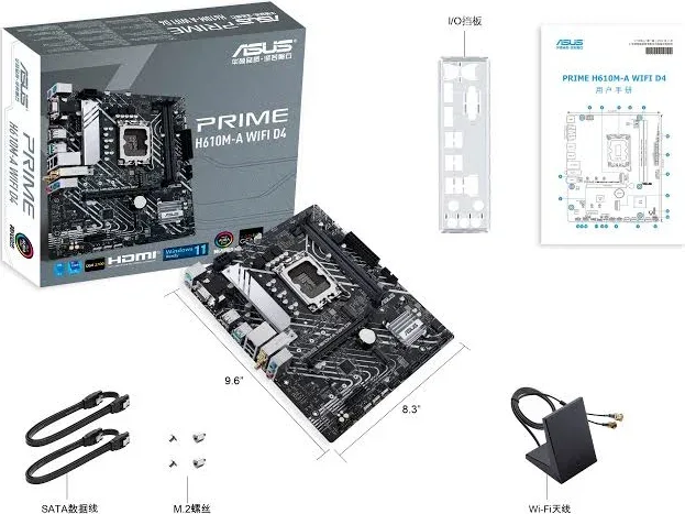 ASUS PRIME H610M-A WIFI D4 Intel H610 micro ATX image 3