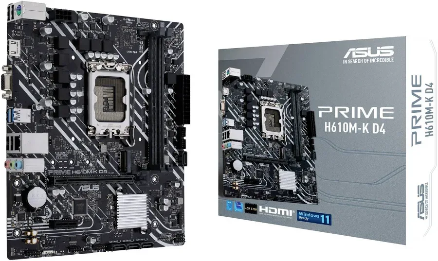 ASUS PRIME H610M-K D4 ARVB Intel H610 micro ATX image 1