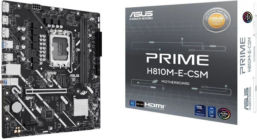 ASUS PRIME H810M-E-CSM H810 LGA1851 Micro-ATXRGB image 3