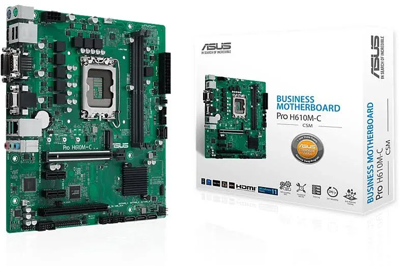 ASUS  Pro H610M-C-CSM Intel H610 micro ATX image 1
