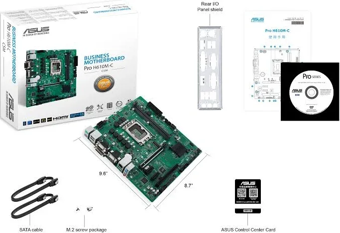 ASUS  Pro H610M-C-CSM Intel H610 micro ATX image 4