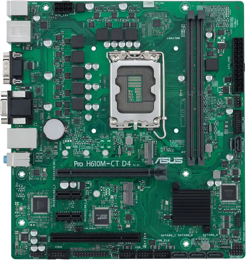 ASUS PRO H610M-C D4-CSM Intel H610 micro ATX image 1
